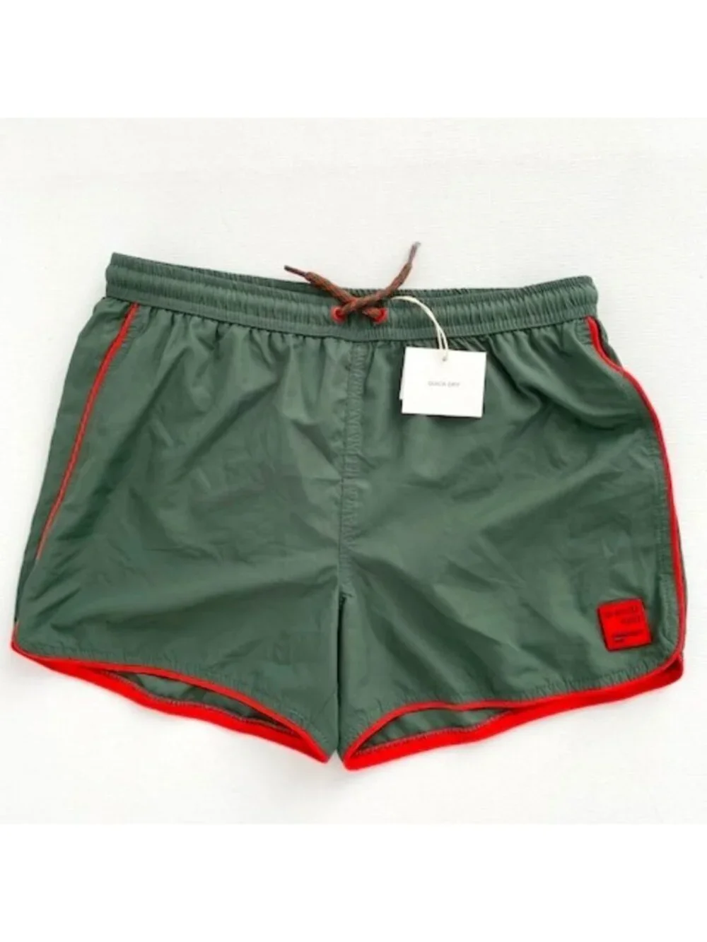Zara Boy's Swim Trunks Shorts Army  Green